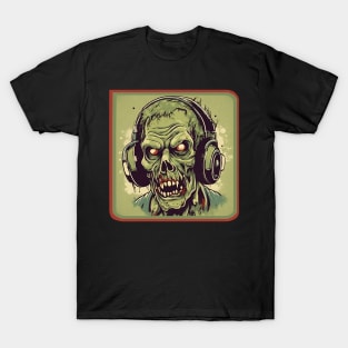 Zombie with headphones T-Shirt